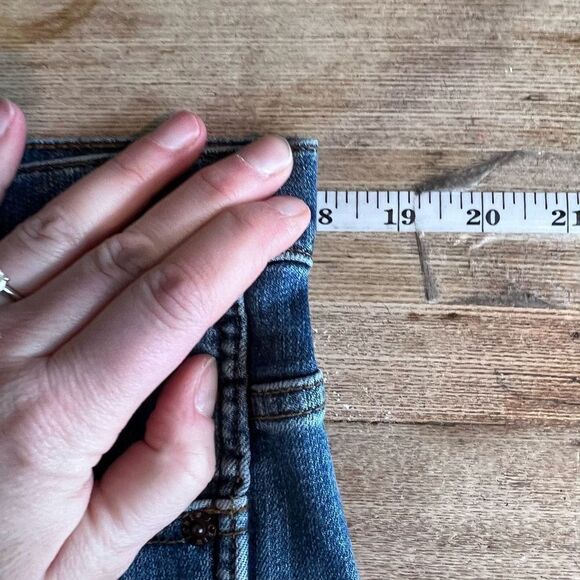 J. Crew Women's Vintage Straight Jeans Distressed Ripped Medium Wash Size 32 - Picture 8 of 12